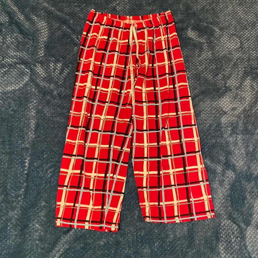Red plaid pajamas